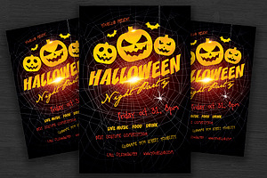 Halloween Party, a Flyer Template by DesignWorkz