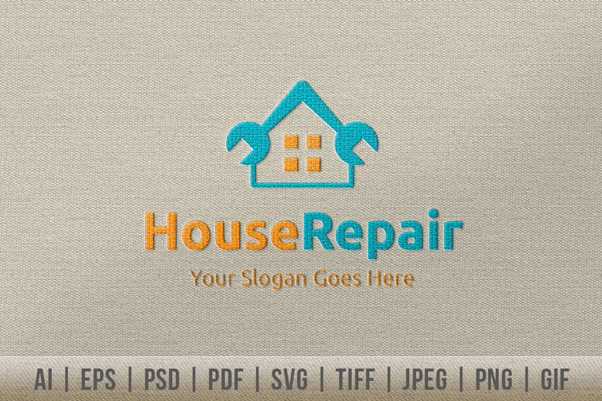 House Repair Logo, a Branding & Logo Template by Dotnpix (Photo 1 of 5)