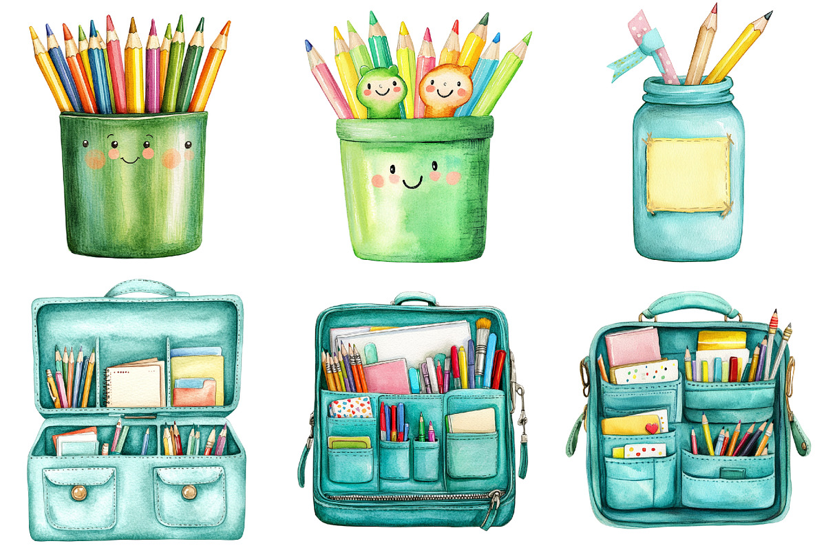 Doodle Back to School Clipart, a Seasonal Illustration by CitraGraphics (Photo 2 of 6)
