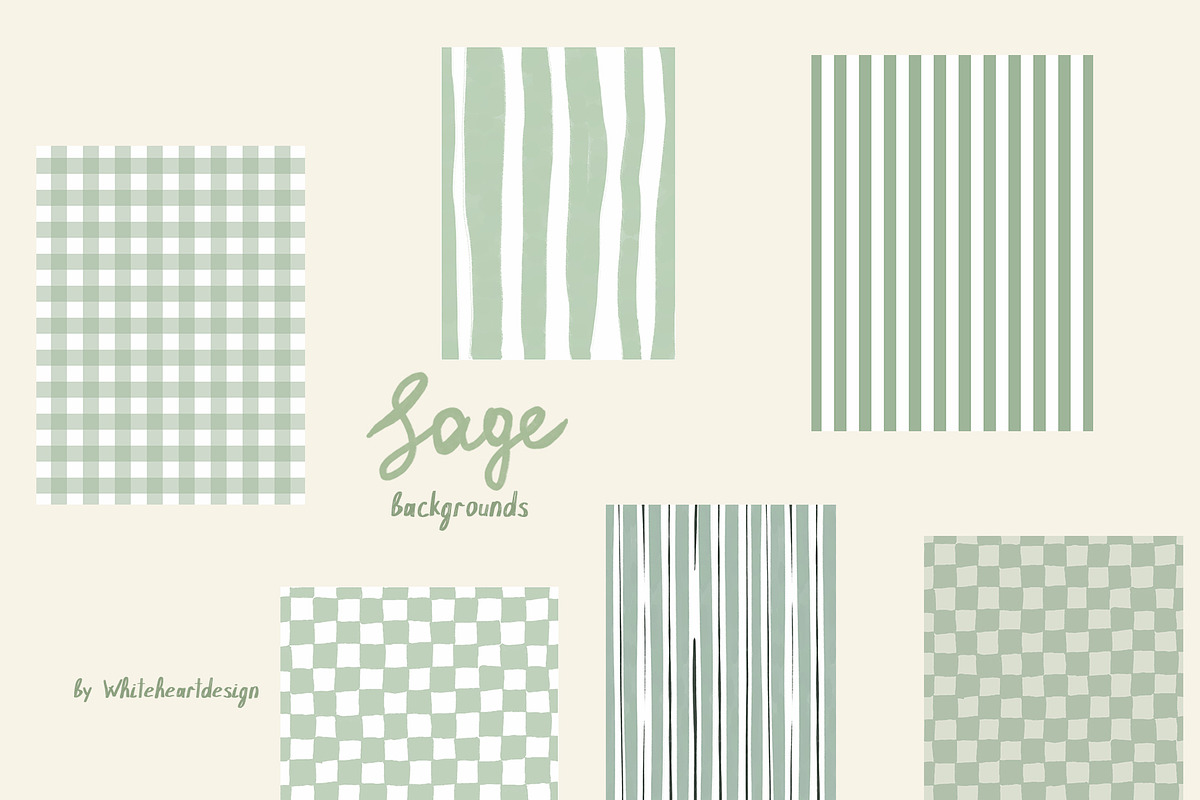 Sage Floral Illustrations, an Object Graphic by whiteheartdesign (Photo 12 of 14)