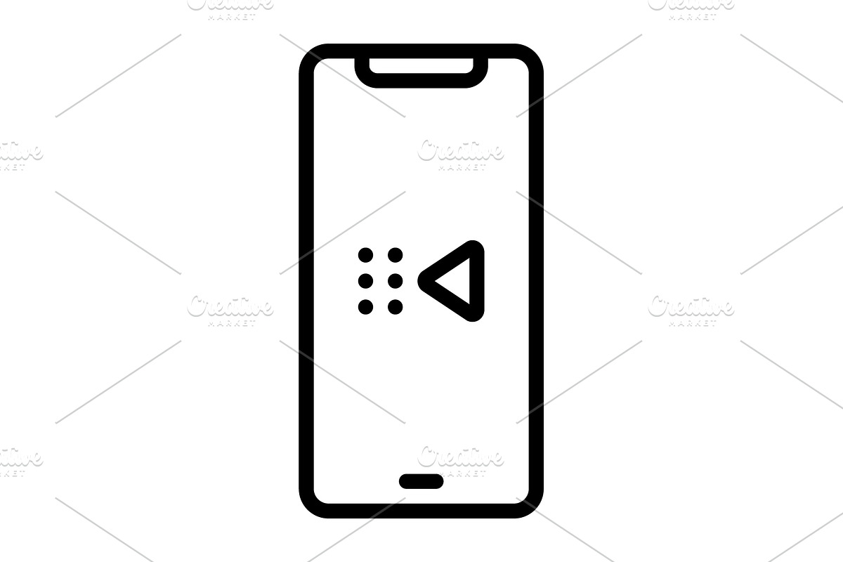 Prev reply black icon, an Outline Icon by Creative priyanka