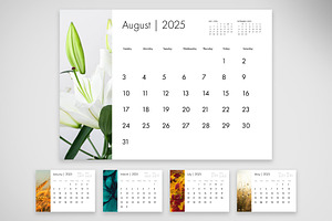 2025 Clean And Minimalist Calendar