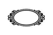 Vintage Oval Frame Vector Bundle, an Illustration by musafir_fashion (Thumbnail 22 of 31)