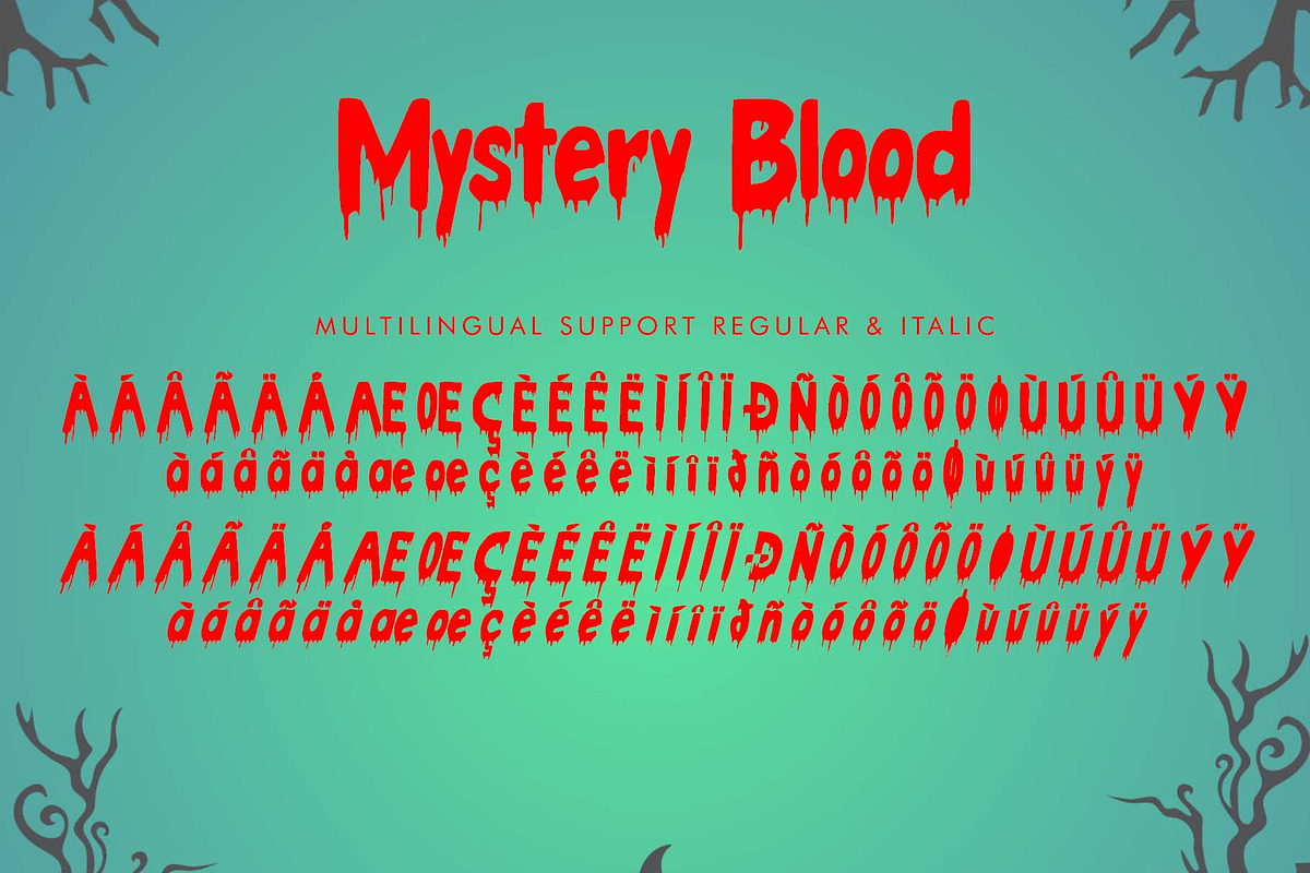 Mystery Blood, a Blackletter Font by Yoga Letter (Photo 7 of 8)