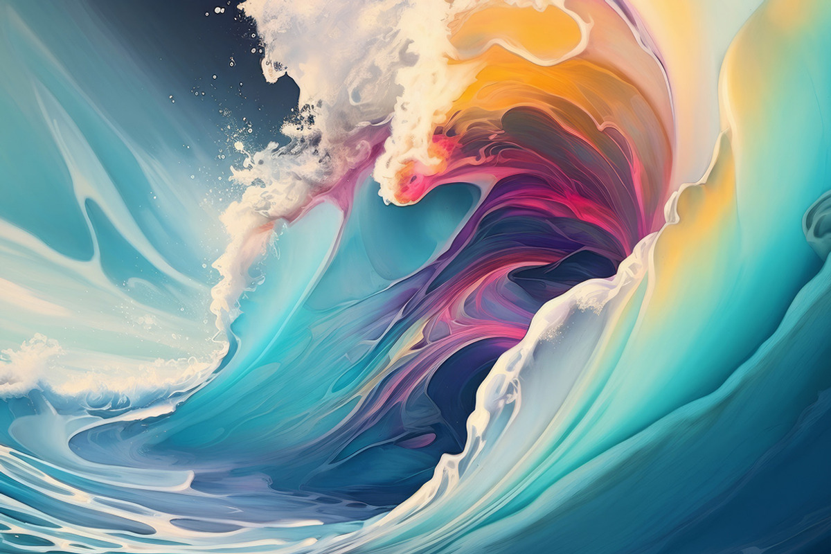 Art of waves. 41 images, a Decorative Illustration by Handmadefont (Photo 7 of 11)