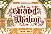 Grand Malon Typeface, a Serif Font by alit design (Thumbnail 1 of 17)