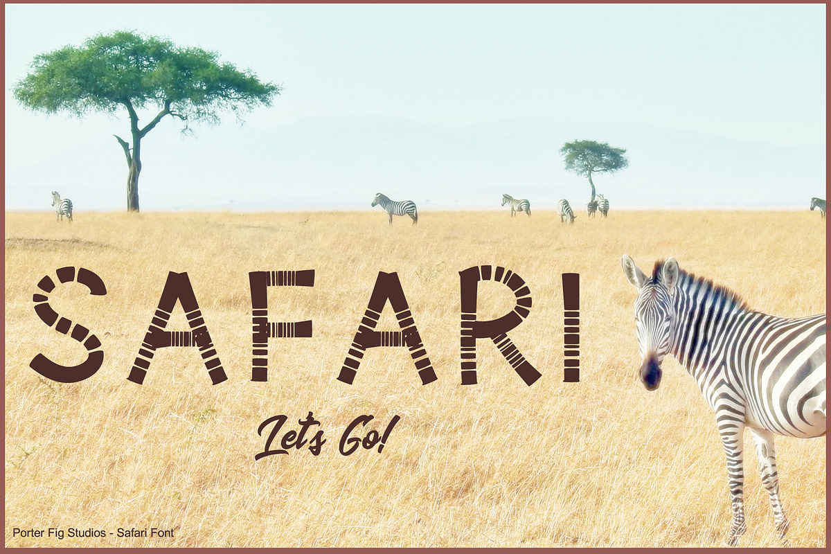 Safari Playful Display Font Typeface preview 5