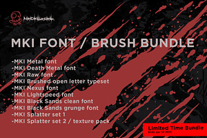 MKI FONT/BRUSH BUNDLE