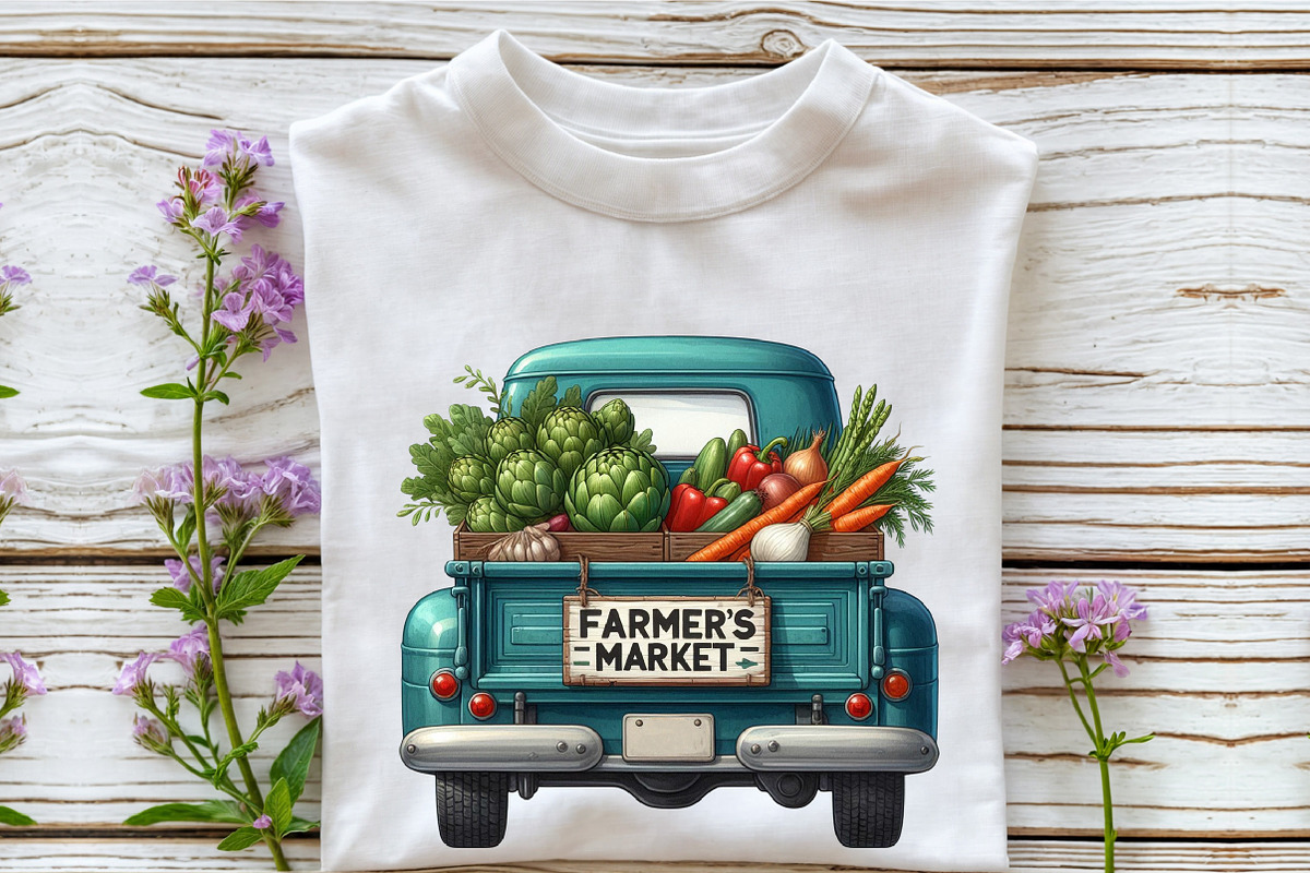 Farmers Market Truck Sublimation, an Illustration by Rose Art (Photo 4 of 5)