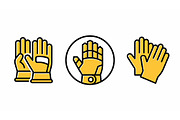 Protective Gloves Vector Icons, an Object Graphic by Artonix (Thumbnail 2 of 3)
