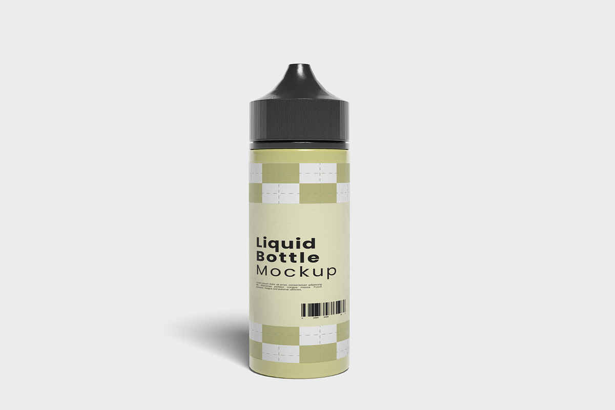 Liquid Bottle Mockup, a Merchandise Mockup by ulfatunnazira (Photo 3 of 6)