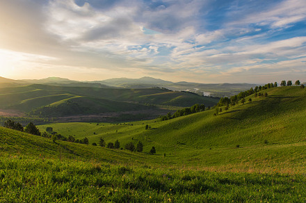 Beauty dawn in the mountains containing heaven, sunrise, and mount, a Nature Photo by Jan Jack Russo Media