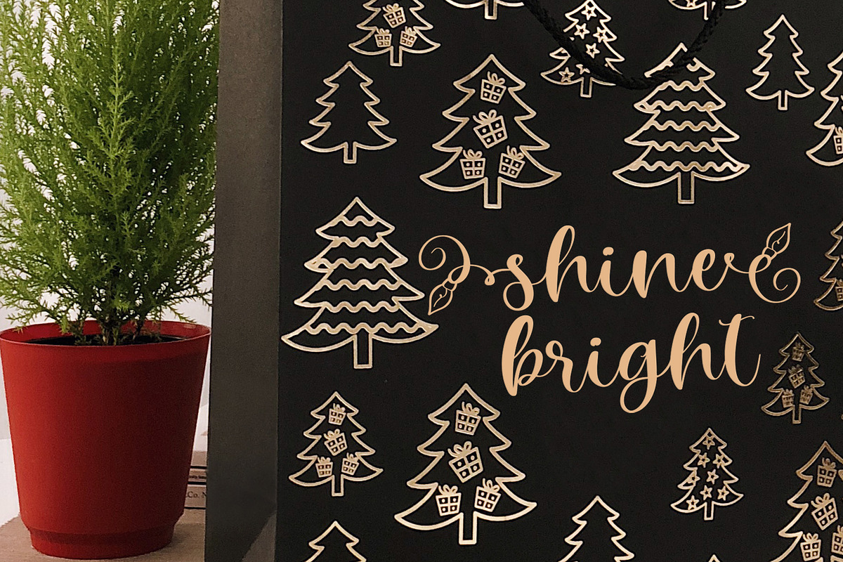 Winter Time. Decorative Script Font preview 8