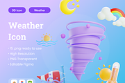 Weather 3D Illustration, an Environmental 3D Model by Vektora Studio (Thumbnail 1 of 6)