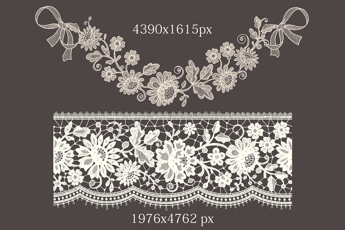 Big classic vintage lace collection., a Pattern Graphic by Ajuga (Photo 7 of 10)