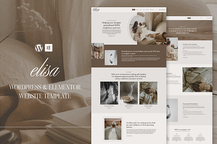 Elisa | WordPress, Elementor pro, a WordPress Template by DesignWithCris