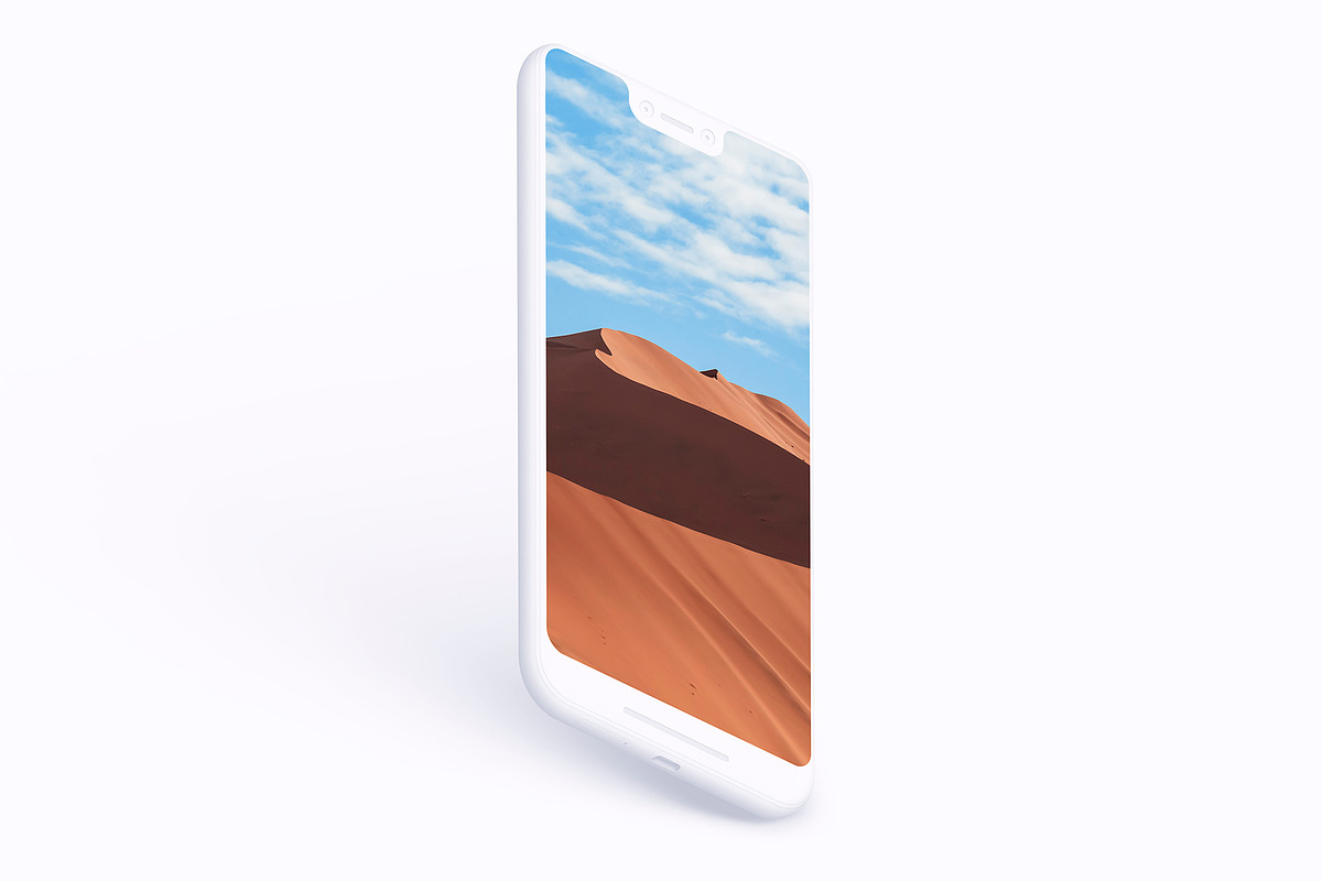Pixel 3XL - 21 Clay Mockups - PSD, an iPhone Mockup by Asylab (Photo 46 of 73)