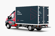 Ford Transit Box Truck Mockup, an Advertising Mockup by SPEED APEX (Thumbnail 1 of 3)