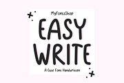 Easy Write Font, a Handwritten Font by MyFontsShop (Thumbnail 1 of 8)