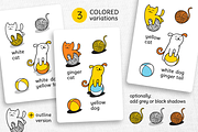PLAY TIME | LITTLE CAT & DOG SET, a Pattern Graphic by CATMINT (Thumbnail 2 of 10)