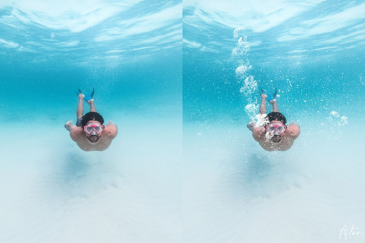 Underwater Bubble Photoshop Overlays, an Object Graphic by Prestige Photography (Photo 9 of 12)