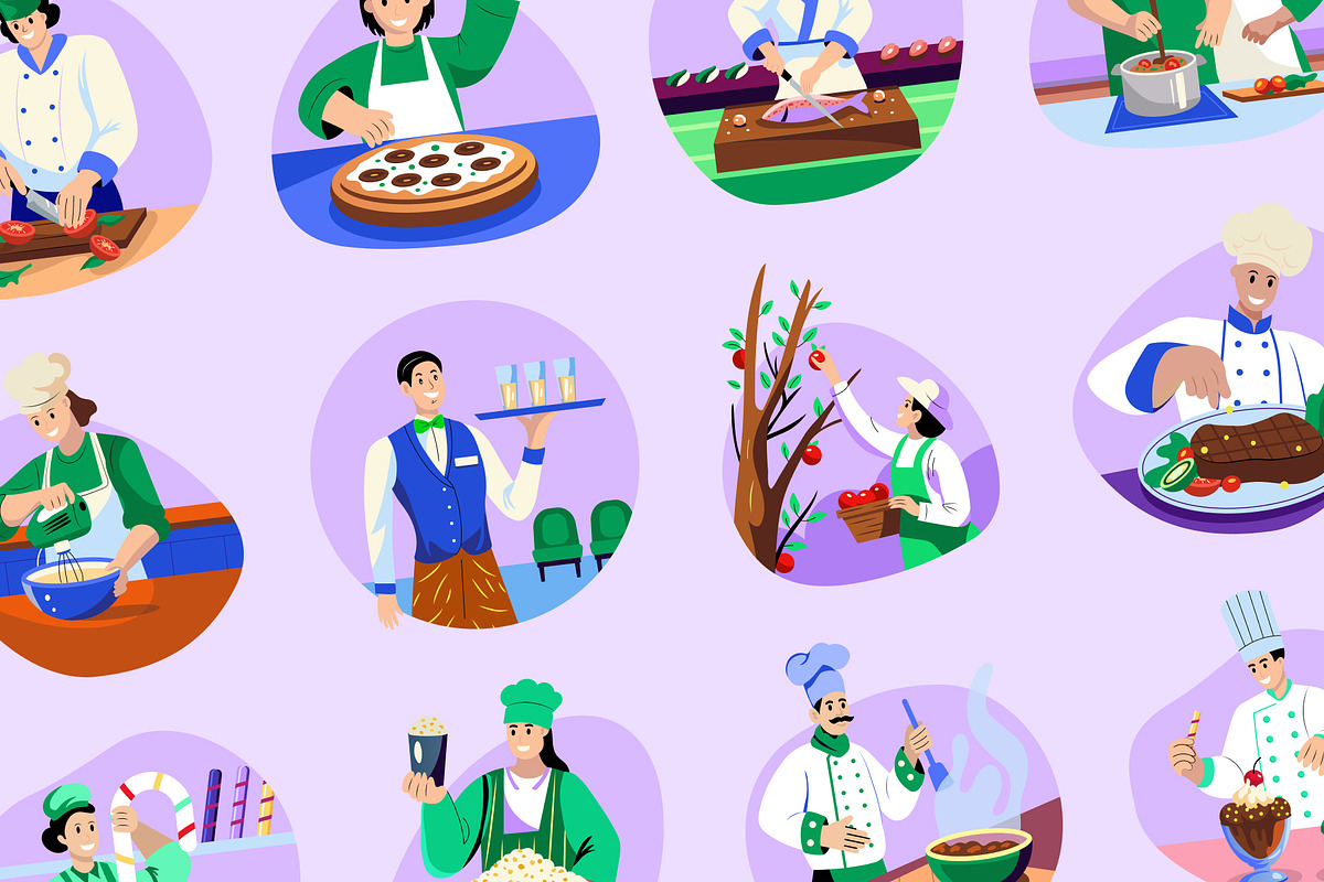 Animated Cooking Food Illustration, a Food Illustration by Creative Stall (Photo 3 of 5)