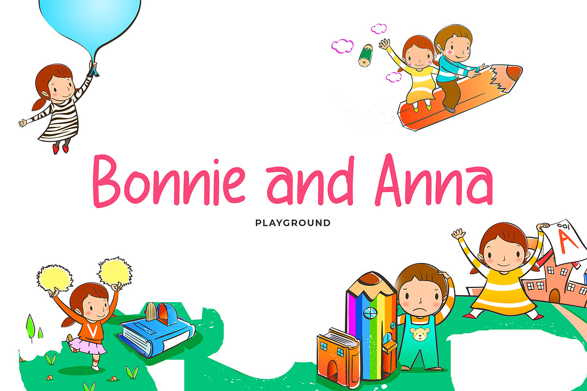 Babybo Cute Display Font preview 5