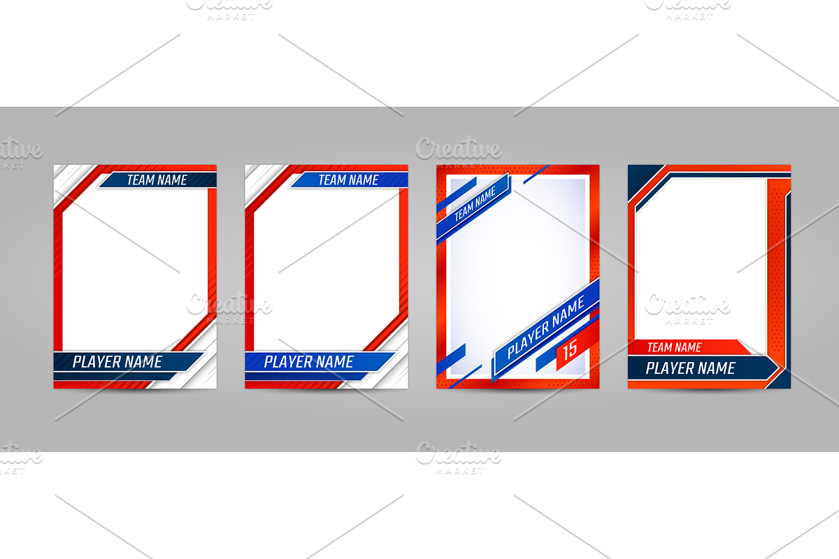 Sport trading card template, a Sport Illustration by Buch&Bee