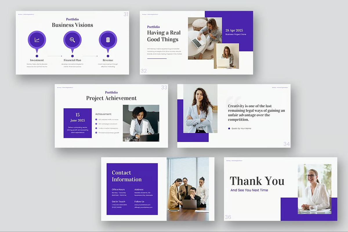 Marketing Business Keynote Templates, a Presentation Template by Fit-tee (Photo 10 of 11)