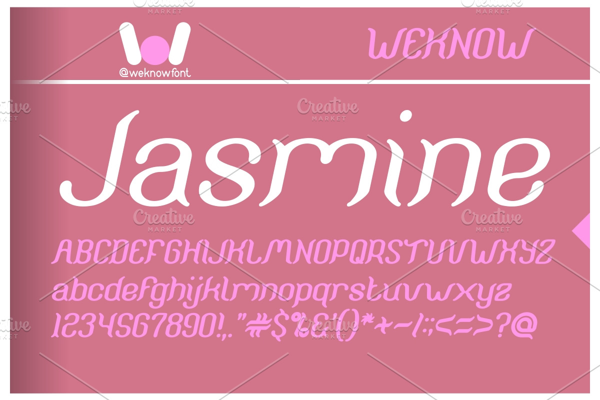 humaira aruna jasmine font, a Font by weknow (Photo 4 of 5)