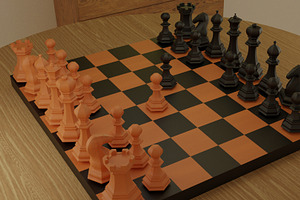 Chess On The Board