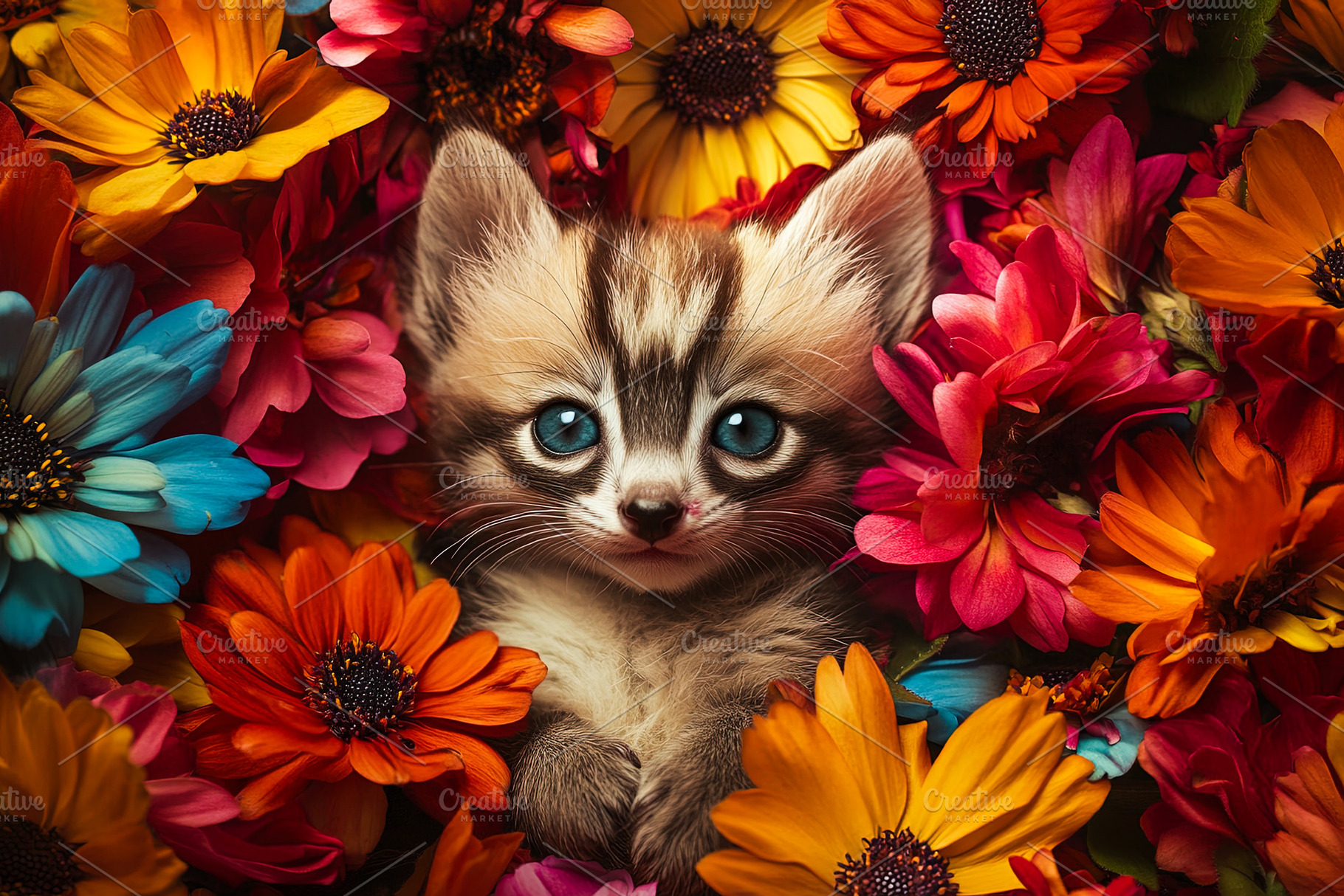 Adorable Baby Fox with Blue Eyes, an Animal Photo by Ales Munt