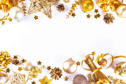 Christmas and New Year background, a Holiday Photo by Rimma