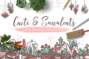 Cacti and Succulents Cute Doodle, an Illustration by alexrockheart (Thumbnail 8 of 9)