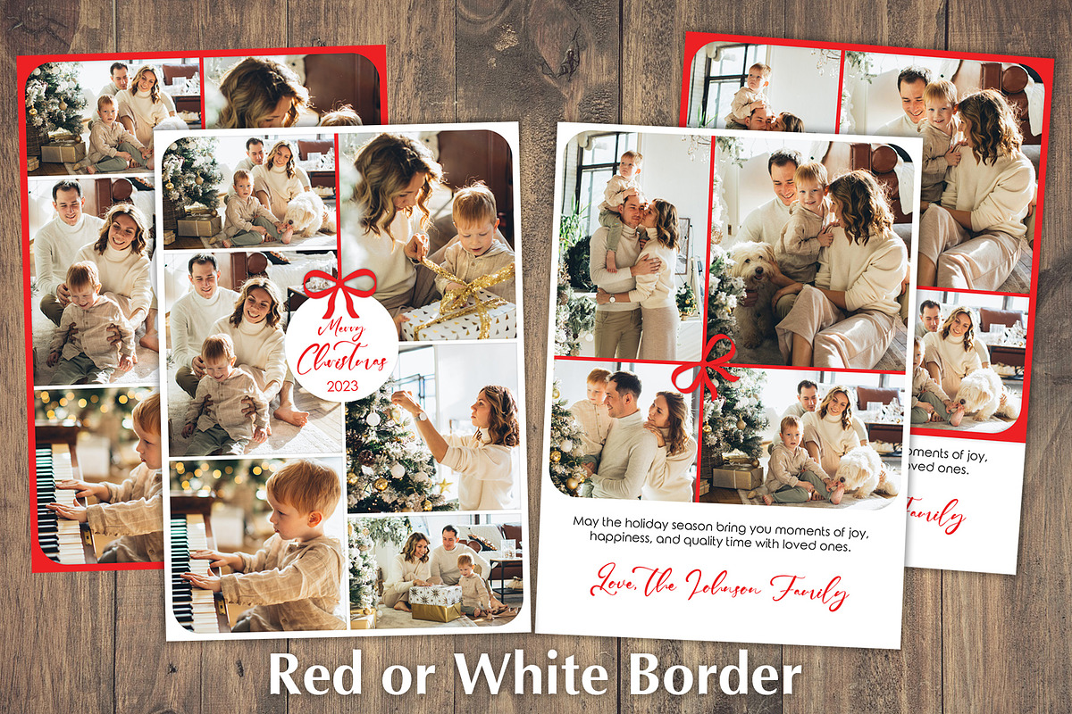 Christmas Card Photo Template PSD, a Card Template by PSD templates and Photos (Photo 3 of 4)