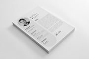 Resume Print Template, a Resume Template by Graphicalark (Thumbnail 3 of 4)