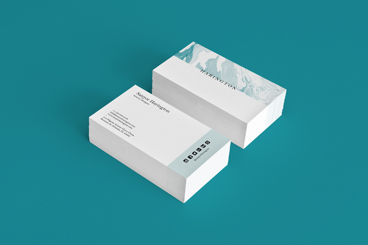 Minimal Modern Business Card, a Business Card Template by GraphicsEgg (Photo 4 of 4)