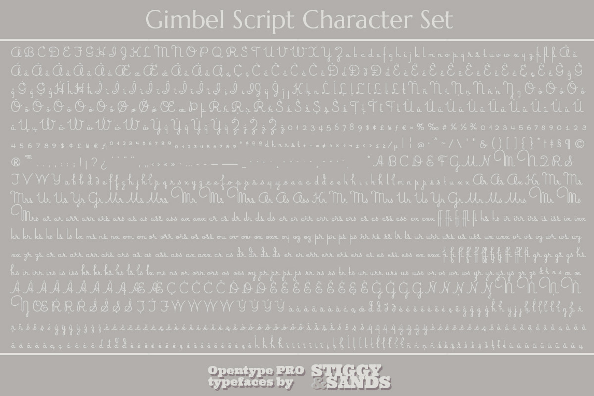 Gimbel Script preview 5