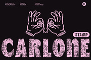Carlone Stamp, a Sans Serif Font by Craft Supply Co. (Thumbnail 1 of 8)