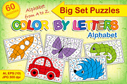 Color by letters, an Education Illustration by Nataliia Toporovska (Thumbnail 1 of 5)