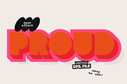 Retro Pop 3D Text Effect, a Layer Style Add-On by Mego-studio (Thumbnail 1 of 3)