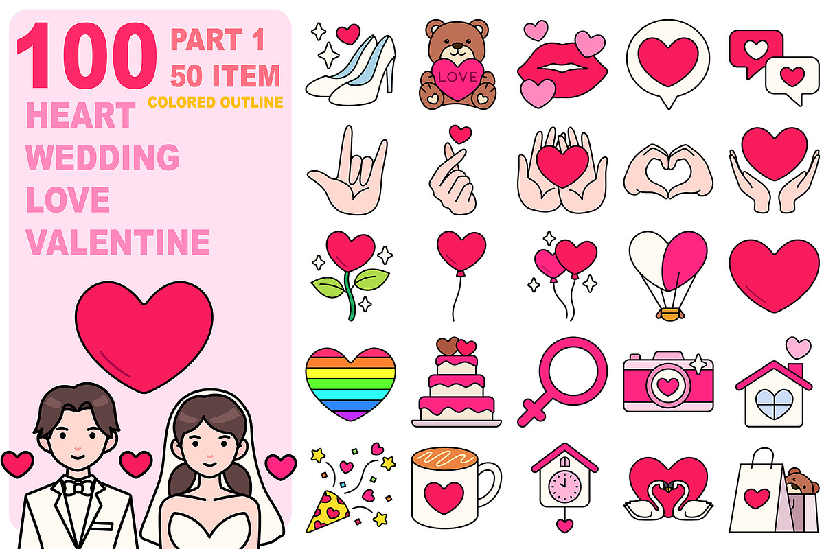 LoveWeddingHeartValentine C-Line 100, a Person Illustration by MRPOR (Photo 1 of 4)