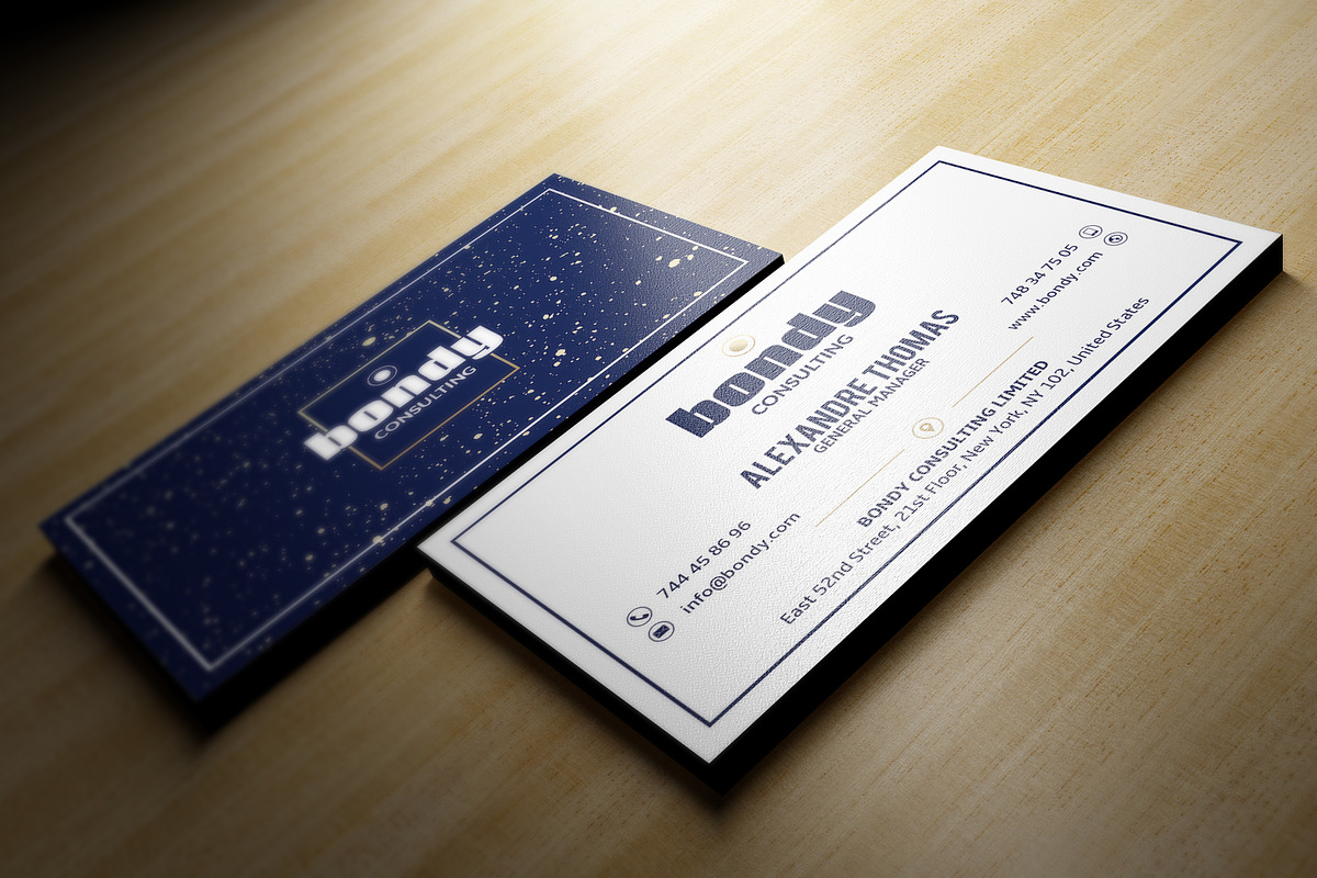 Simple Clean Business Card, a Business Card Template by Marvel (Photo 3 of 6)