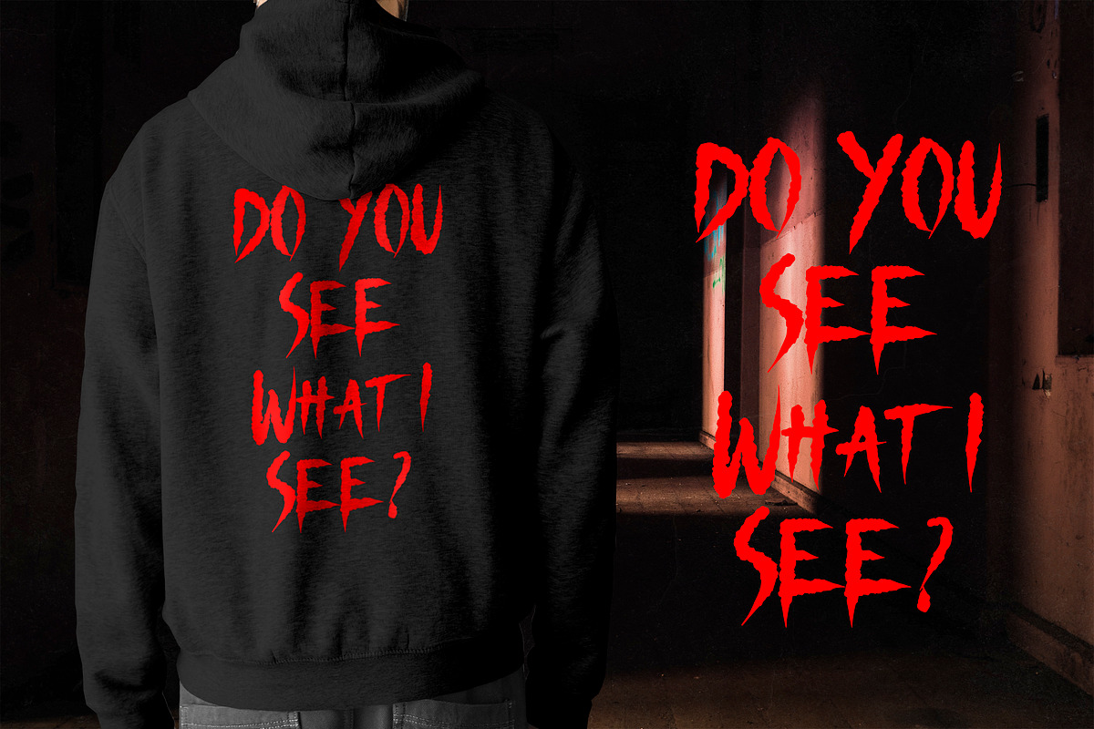 Nightscary - Horror & Scary Font, a Handwritten Font by Typefactoryco (Photo 6 of 8)