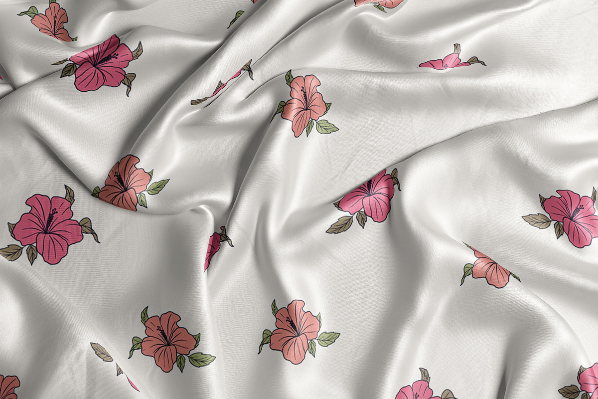 Pink Hibiscus Surface Pattern, a Pattern Graphic by Quinn Lane Designs (Photo 2 of 5)
