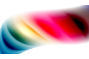 Color mixing liquid rainbow shape