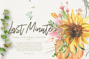 Last Minute Watercolor Fall Graphics