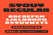 STOUT : Wide Vintage Modern Typeface, a Sans Serif Font by Nicholas Miner (Thumbnail 5 of 7)