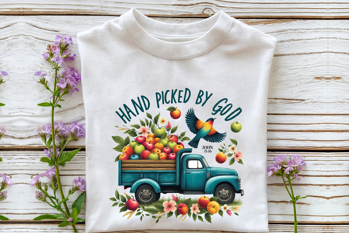 Hand Picked By God Sublimation, an Illustration by Rose Art (Photo 5 of 5)