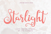 Starlight Script Style, a Script Font by LetterJos (Thumbnail 1 of 12)